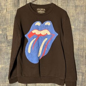 ZARA Rolling Stones Sweatshirt M